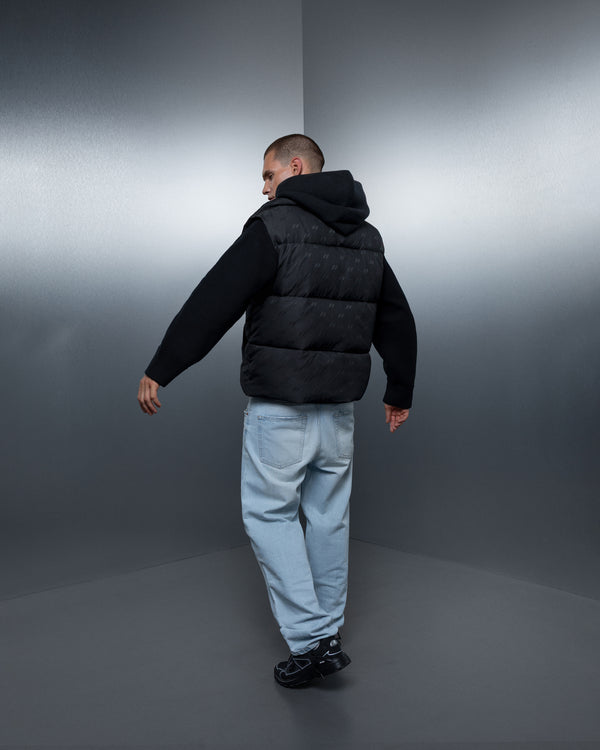 Vest ZERO FORM monogram black