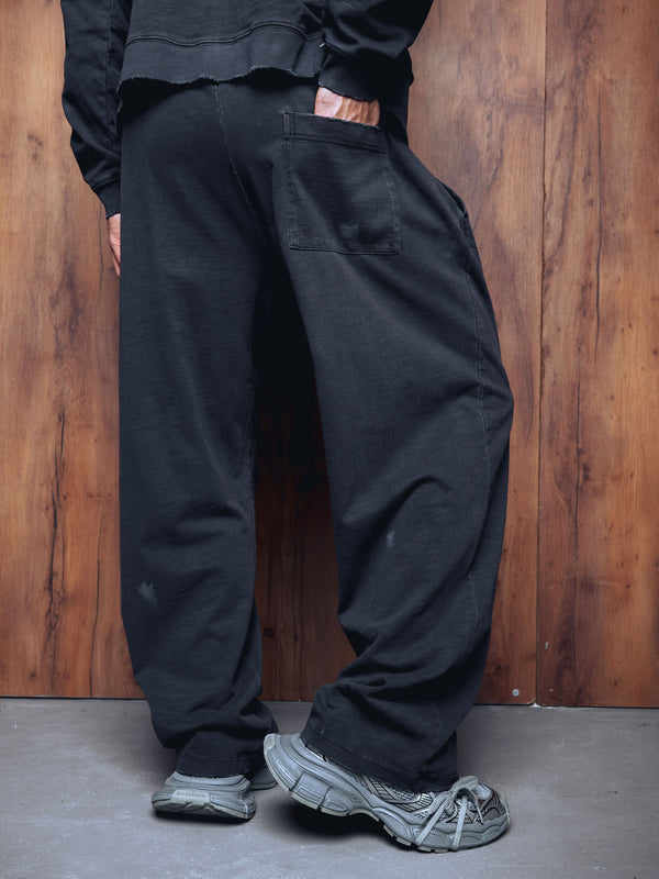 Straight pants presence washed grey