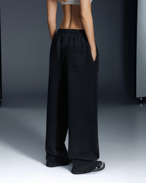 Straight pants ONE washed faded black