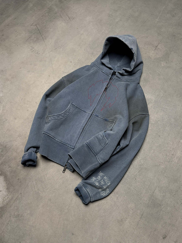 Zip-hoodie MLNR smoky blue