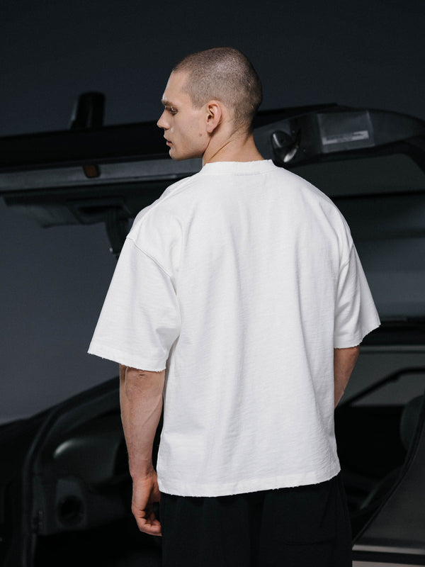 T-shirt ON MY GAME bamboo off-white