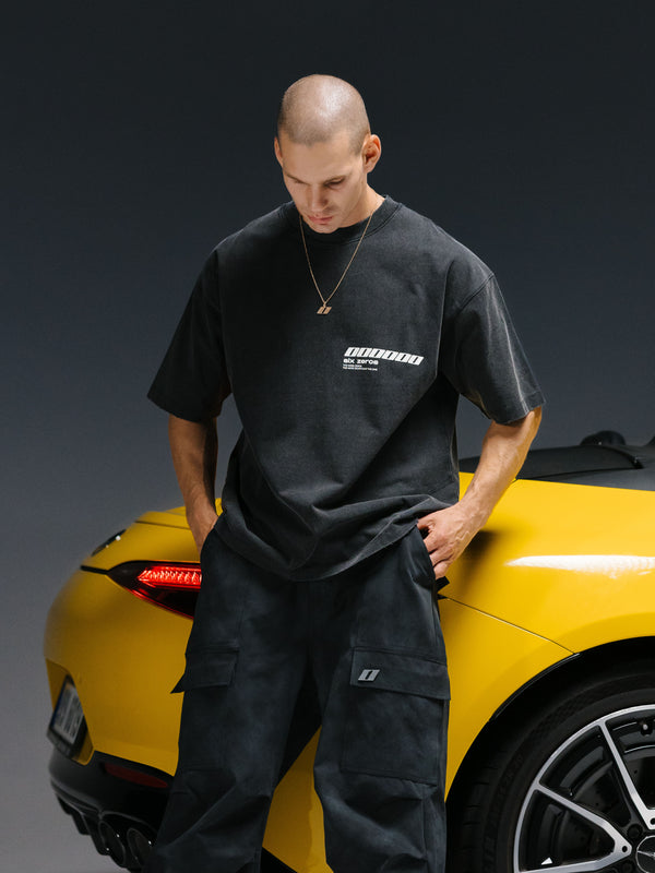 T-shirt MILLIONAIRE dark grey/white