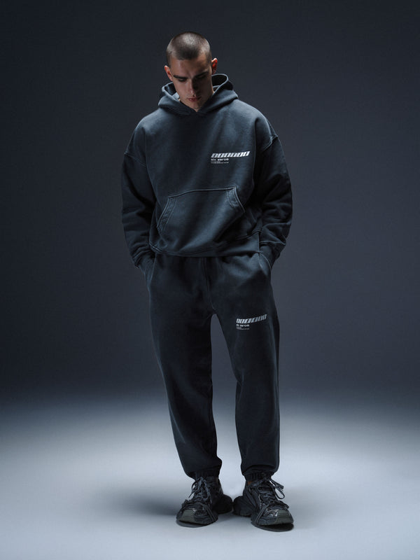 Hoodie Millionaire 2.0 washed deep blue