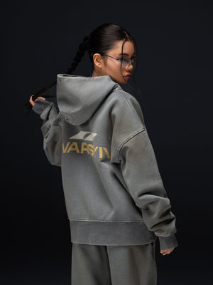 Zip-hoodie WARSYIV smoky blue