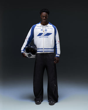 Zip-sweater THE ONE blue white