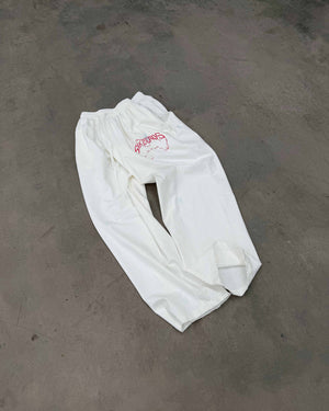 Women's straight pants ON MY GAME bamboo off-white