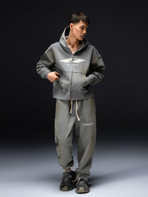 Zip-hoodie WARSYIV smoky blue