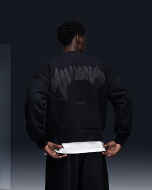Sweatshirt MILLIONAIRE black/black logo