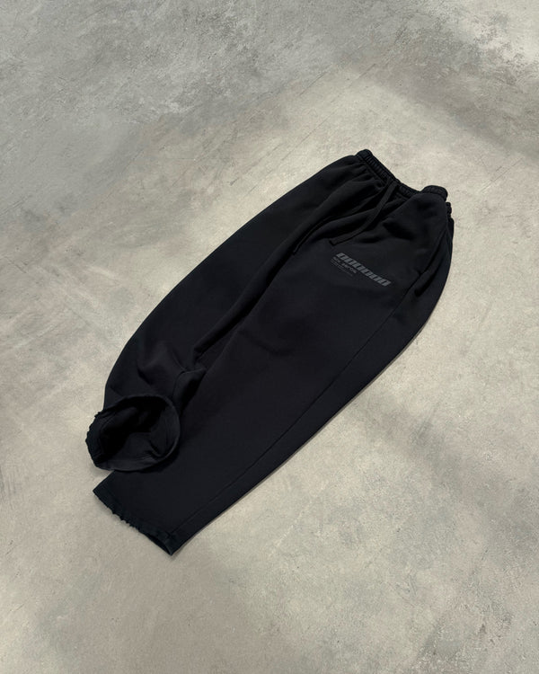 Straight pants ONE washed faded black