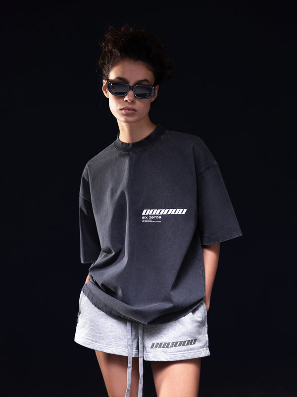T-shirt MILLIONAIRE FLAME washed deep blue
