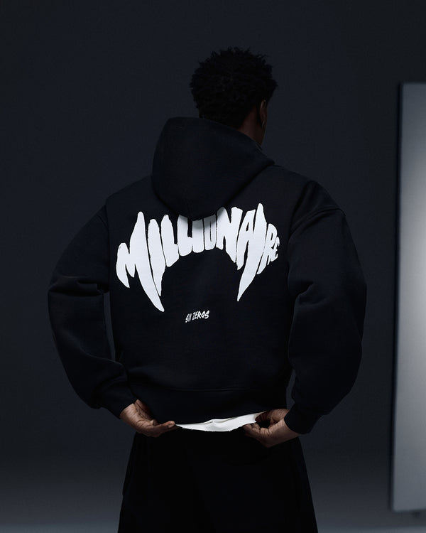 Hoodie MILLIONAIRE 2.0 black white