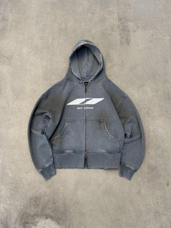 Zip-hoodie TOKYIV smoky blue