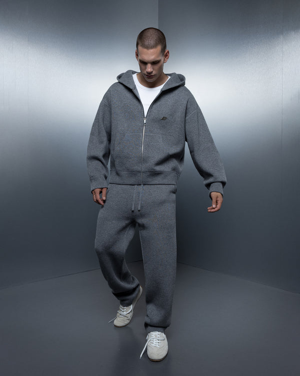 Zip-hoodie THE ONE ash gray