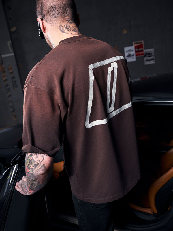T-shirt TAPE rust brown