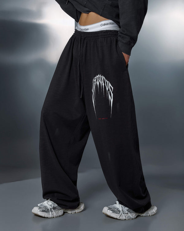 Straight pants PRESENCE bamboo washed grey