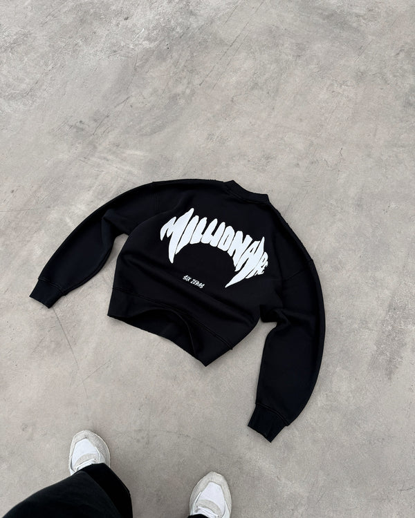 Sweatshirt MILLIONAIRE black/white logo