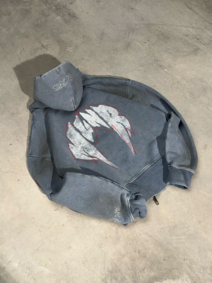 Zip-hoodie MLNR smoky blue