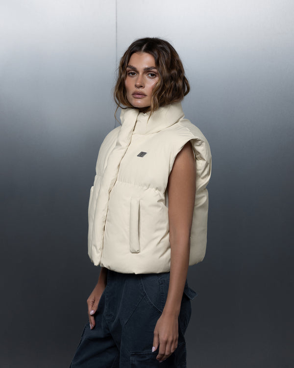 Women's vest THE ONE off-white
