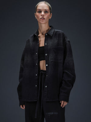 Overshirt icon. washed black