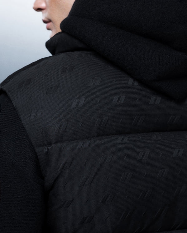 Vest ZERO FORM monogram black