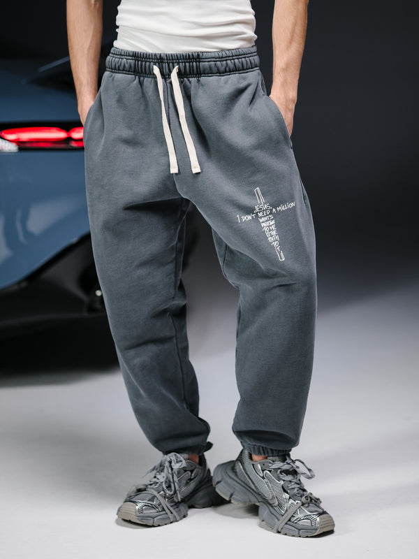 Joggers JESUS refined washed deep blue