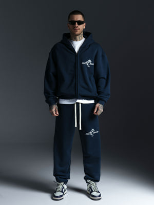 Zipp hoodie MILLIONAIRING dark blue