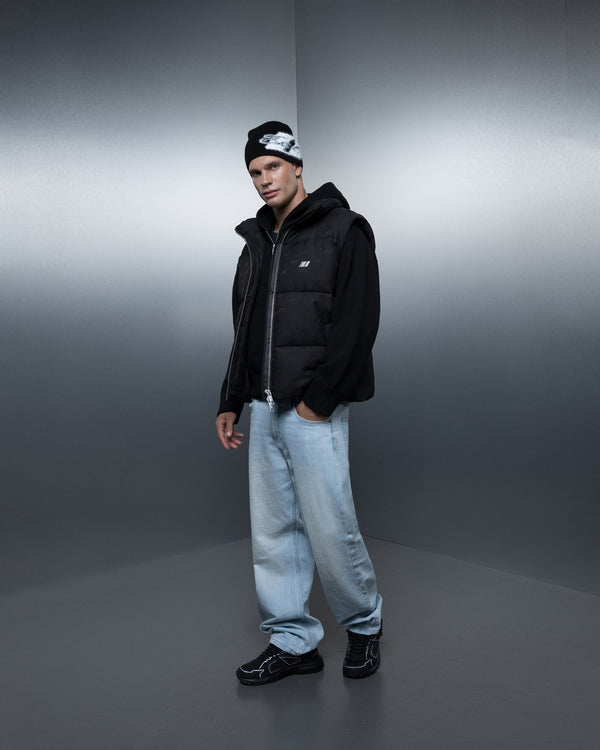 Vest ZERO FORM monogram black