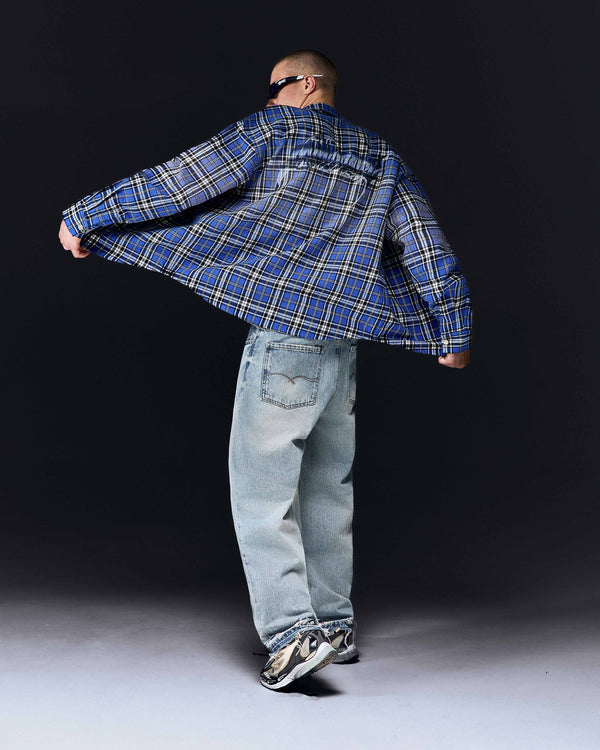 Overshirt MILLIONAIRE SKETCH washed blue