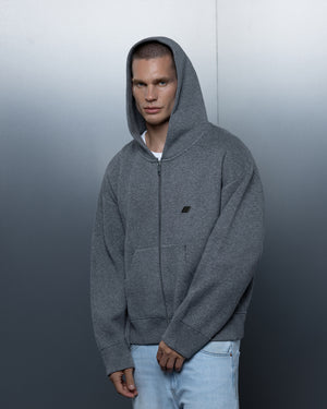 Zip-hoodie THE ONE ash gray