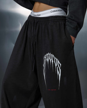 Straight pants PRESENCE bamboo washed grey