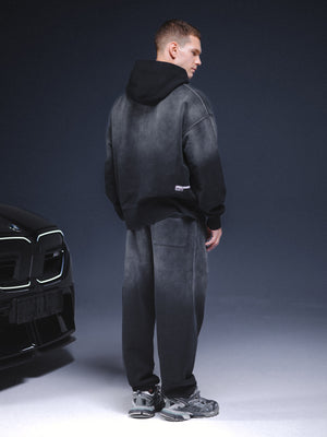 Zip-hoodie ONE washed black