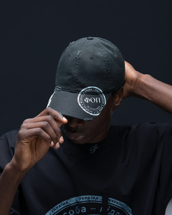Cap SELF-OWNED faded black