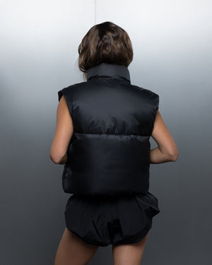 Women's vest THE ONE monogram black