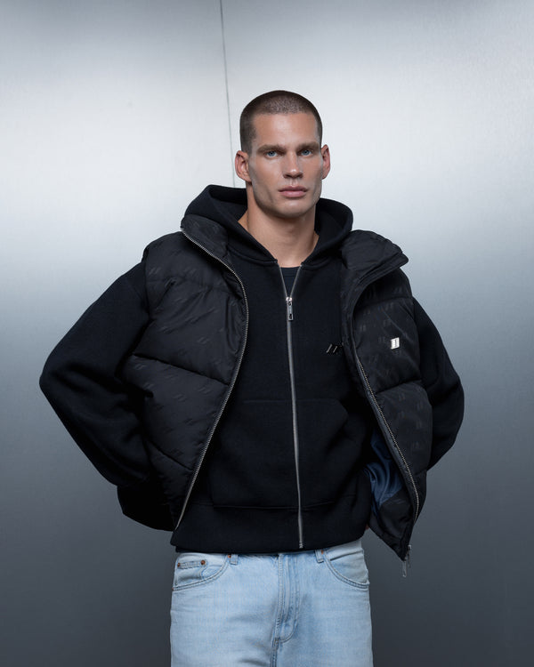 Vest ZERO FORM monogram black