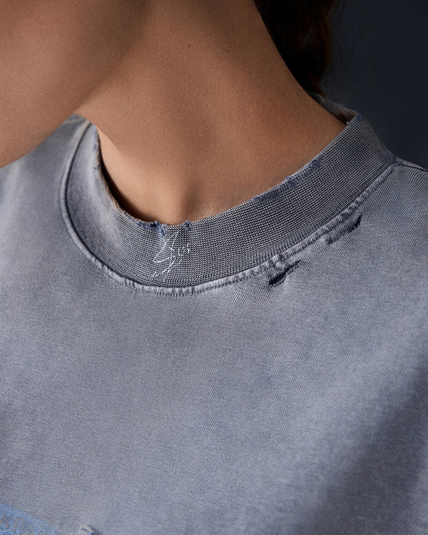 T-shirt SELF-OWNED steel mist washed