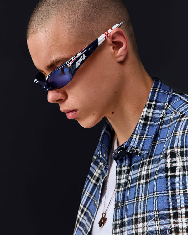 Overshirt MILLIONAIRE SKETCH washed blue