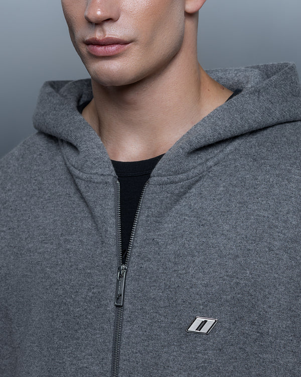 Zip-hoodie THE ONE ash gray