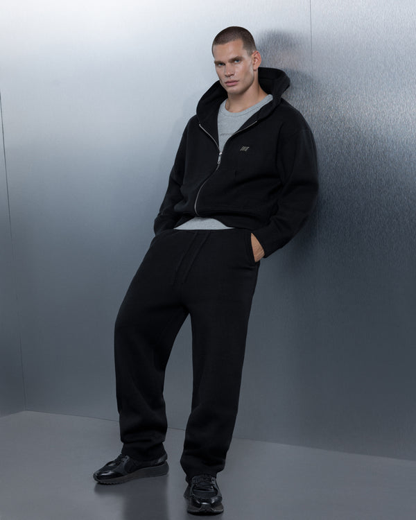 Zip-hoodie THE ONE pure black