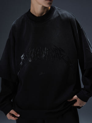 Longsleeve Royal washed black