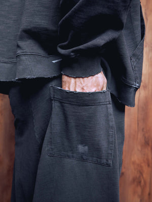 Straight pants presence washed grey