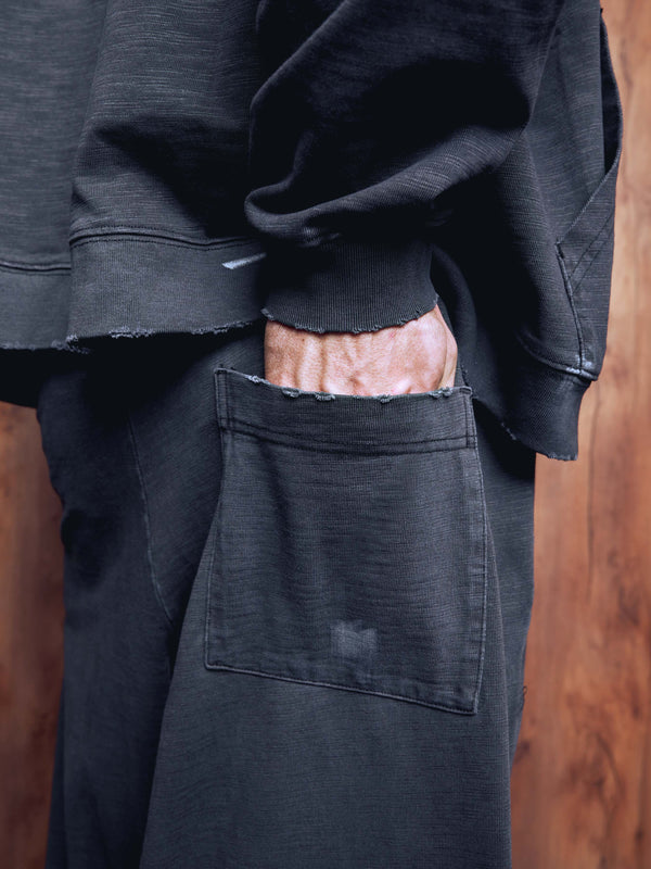 Straight pants presence washed grey