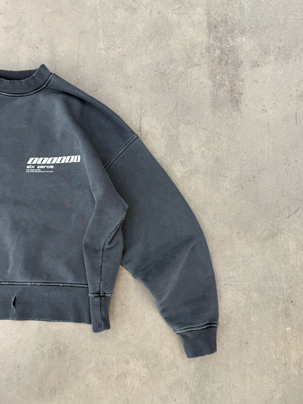 Sweatshirt MILLIONAIRE washed deep blue