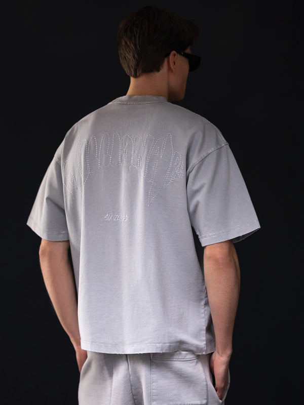 T-shirt MILLIONAIRE platinum washed