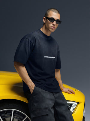 T-shirt ONE washed black