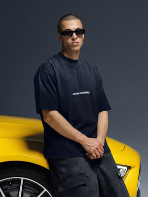 T-shirt ONE washed black