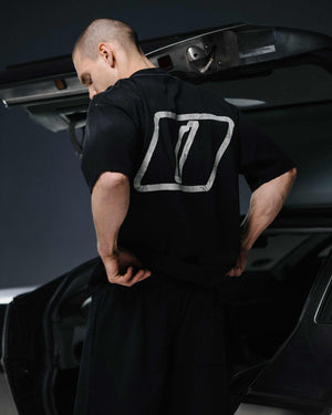 T-shirt TAPE washed black