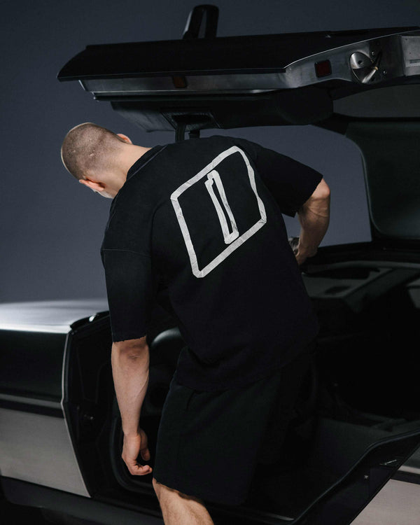 T-shirt TAPE washed black