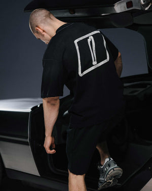 T-shirt TAPE washed black