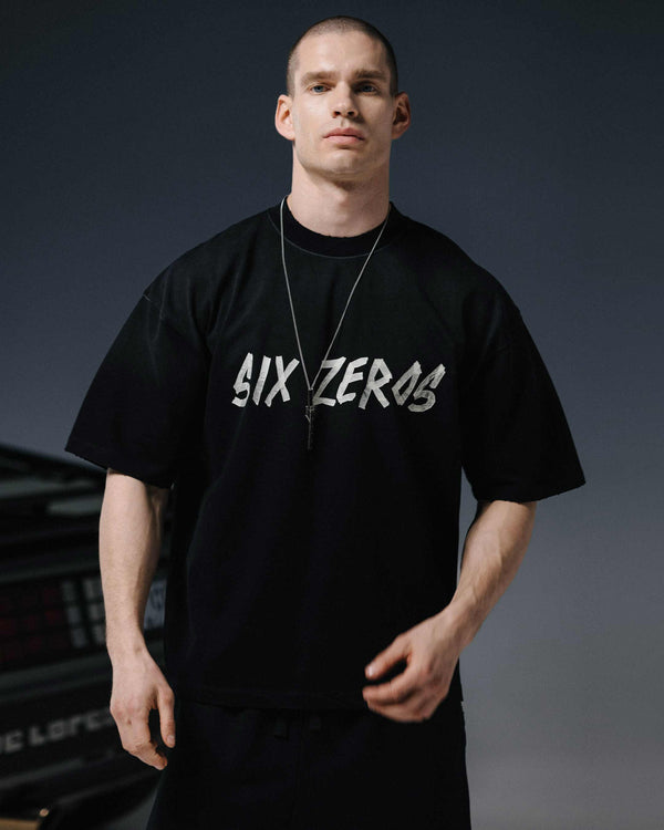 T-shirt TAPE washed black