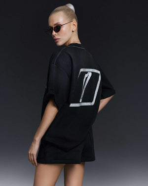 T-shirt TAPE washed black